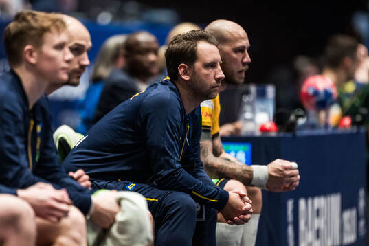 Assistant coach Patrik Fahlgren of Sweden