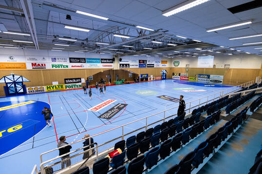 Vy över Nacka Bollhall