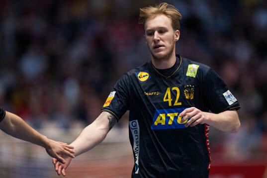 Eric Johansson of Sweden celebrates
