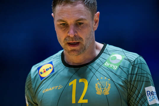 Goalkeeper Andreas Palicka of Sweden