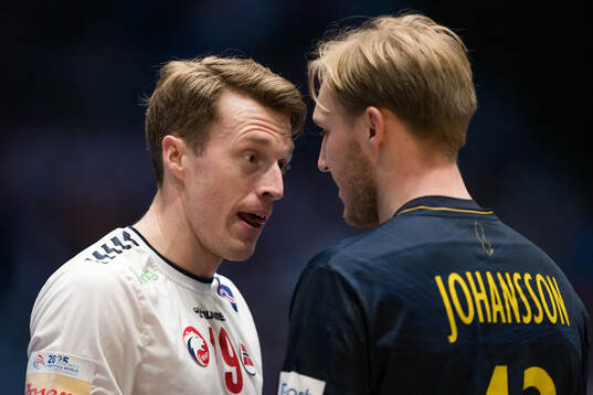Kristian Bjørnsen of Norway and Eric Johansson of Sweden