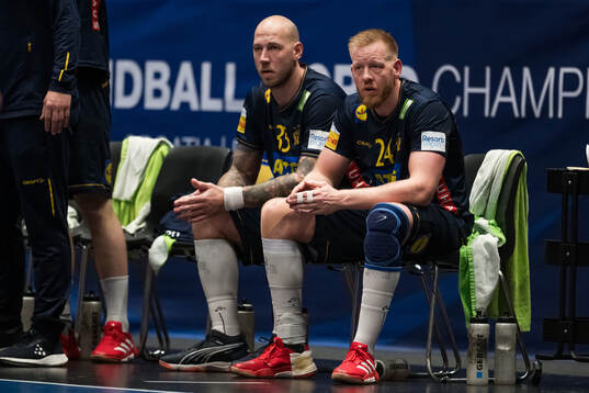 Andreas Nilsson and Jim Gottfridsson of Sweden looks