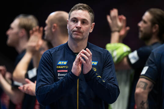 Goalkeeper Andreas Palicka of Sweden looks dejected