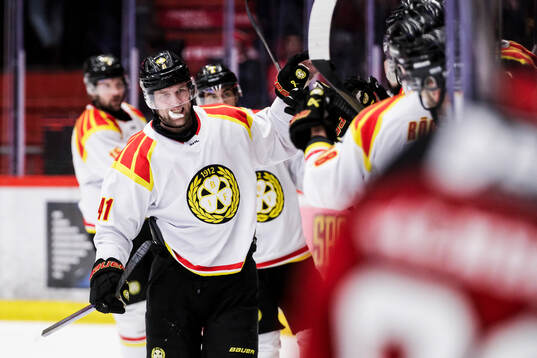 Brynäs Greg Scott jublar