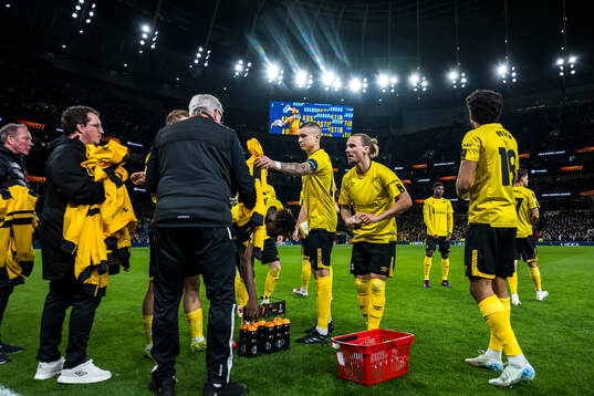 Sebastian Holmen and Niklas Hult of Elfsborg