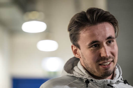 Anders Trondsen of IFK Göteborg is interviewed