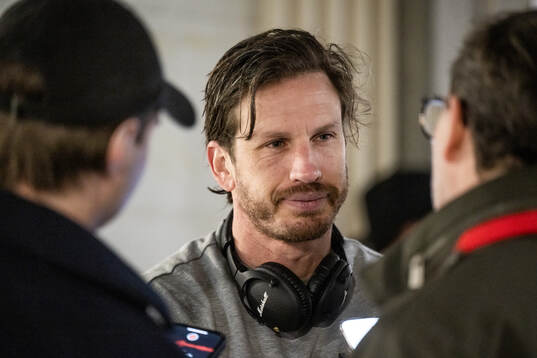 Gustav Svensson of IFK Göteborg is interviewed
