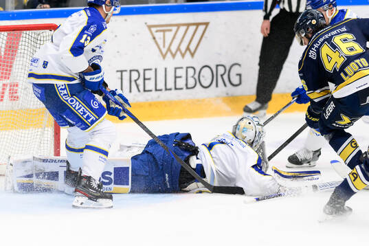 Leksands målvakt Marcus Gidlöf
