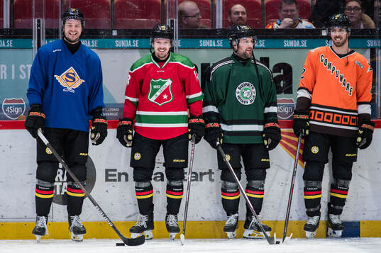 Brynäs Miks Indrasis, Johannes Kinnvall, Johan Larsson och