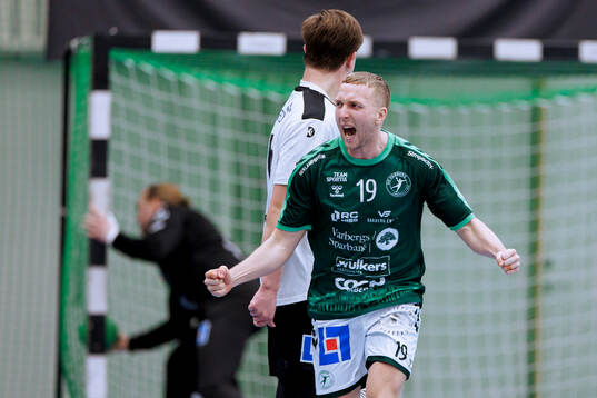 Varbergs Linus Eriksson jublar