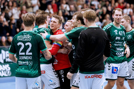 Varbergs spelare jublar