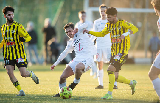 i träningsmatchen mellan IFK Hässleholm och Ängelholms
