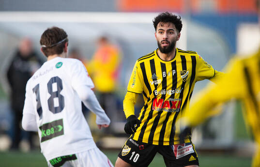 IFK Hässleholms Rahel Omar Nader i träningsmatchen mellan