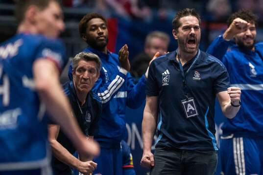 Head coach Guillaume Gille of France
