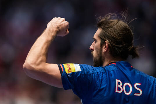 Julien Bos of France celebrates