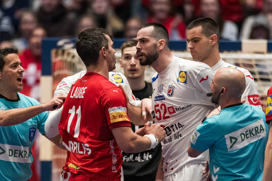 Rasmus Lauge Schmidt of Denmark and Leon Susnja of Croatia