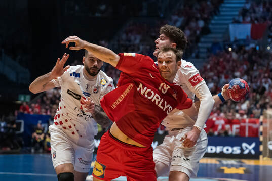 Mathias Gidsel of Denmark