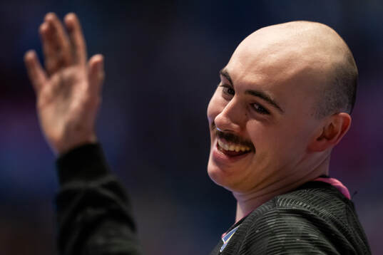 Goalkeeper Charles Bolzinger of France celebrates