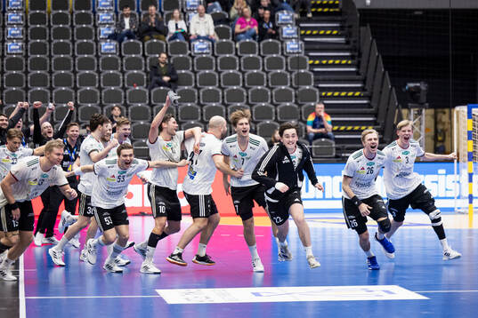 OV Helsingborgs spelare jublar