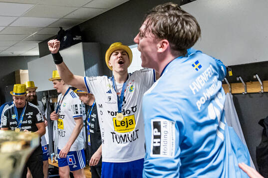 Ystad IFs Oskar Joelsson jublar