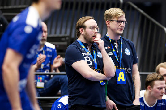 Alingsås tränare Mattias Flodman och assisterande