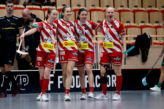 Pixbos Emma Heander, Klara Loneberg, Isabelle Gerig och