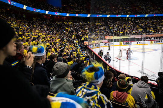 General view of Avicii Arena from a spectators seat