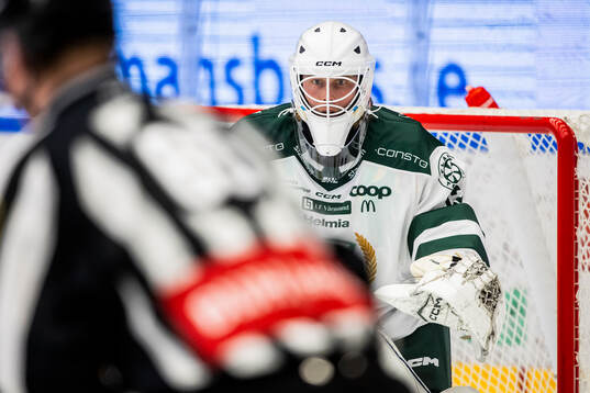 Färjestads målvakt Anders Lindbäck