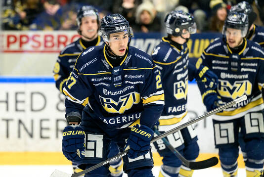 HV71s Jonathan Ang jublar