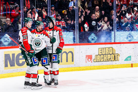 Frölundas Erik Thorell jublar