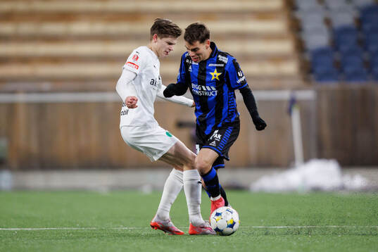 Helsingborgs Adrian Svanbäck och Sirius Leo Walta