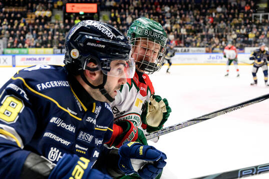 HV71s Joseph Laleggia och Frölundas Ivar Stenberg