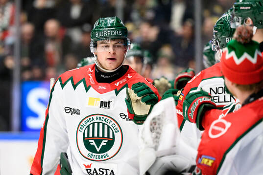 Frölundas Filip Cederqvist jublar