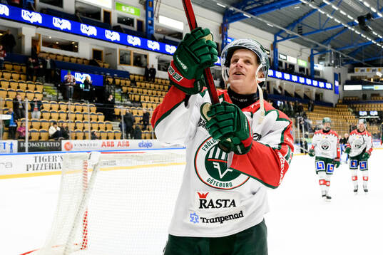 Frölundas Max Friberg jublar