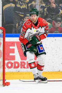 Frölundas Wiktor Nilsson har ont ishockeymatchen i SHL