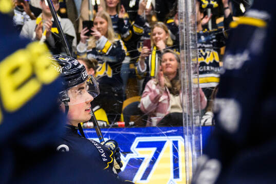 HV71s Hugo Fransson jublar