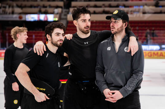 Brynäs Bobby Trivigno, Jack Kopacka och Charles-Édouard