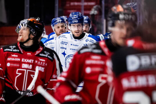 Leksands Peter Cehlarik jublar vid 1-2