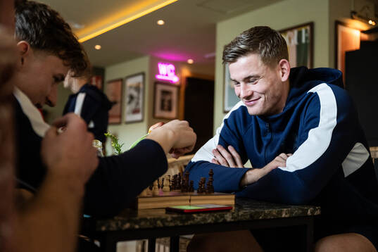 Helsingborgs Lukas Kjellnäs och målvakt Johan Brattberg