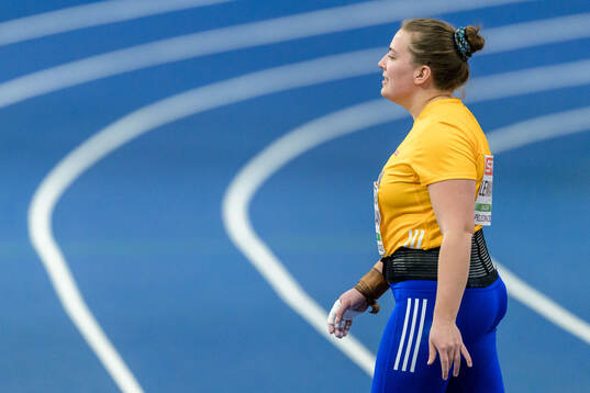 Sara Lennman of Sweden looks dejected competing in