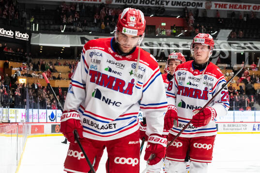 Timrås Magnus Pääjärvi och Simon Forsmark deppar