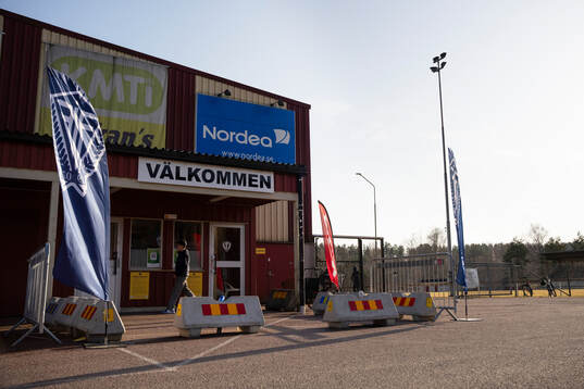 under kvalmatch till HockeyAllsvenskan mellan Forshaga och