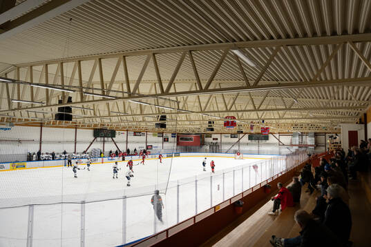 under kvalmatch till HockeyAllsvenskan mellan Forshaga och