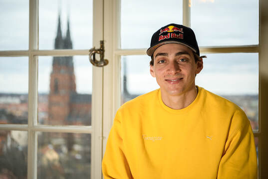 Armand Duplantis poses for a portrait