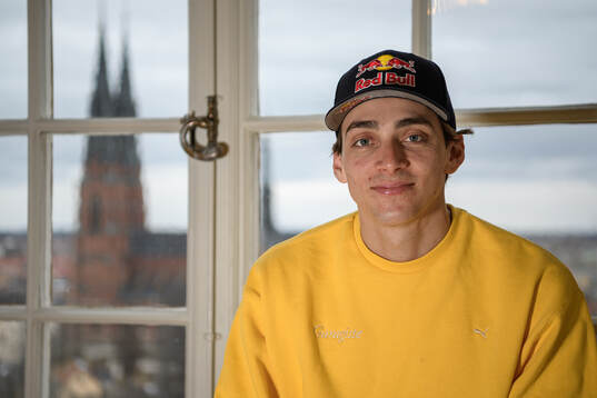 Armand Duplantis poses for a portrait
