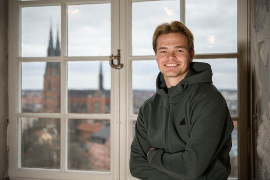 Sondre Guttormsen poses for a portrait