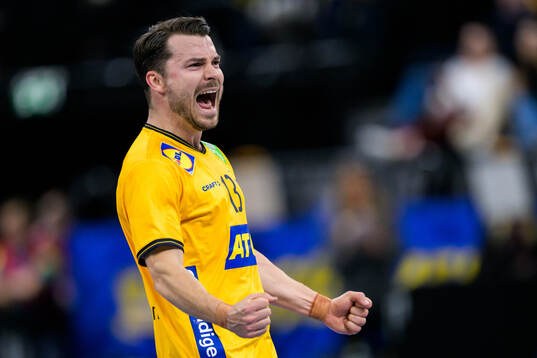 Sebastian Karlsson of Sweden celebrates