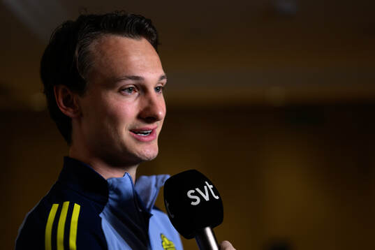 Hjalmar Ekdal of the Swedish men's national football team