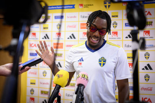Anthony Elanga of the Swedish men's national football team