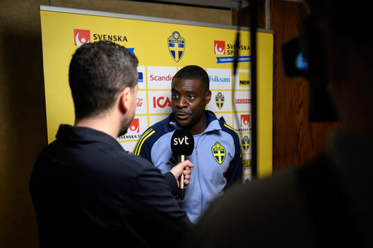 Ken Sema of the Swedish men's national football team at a